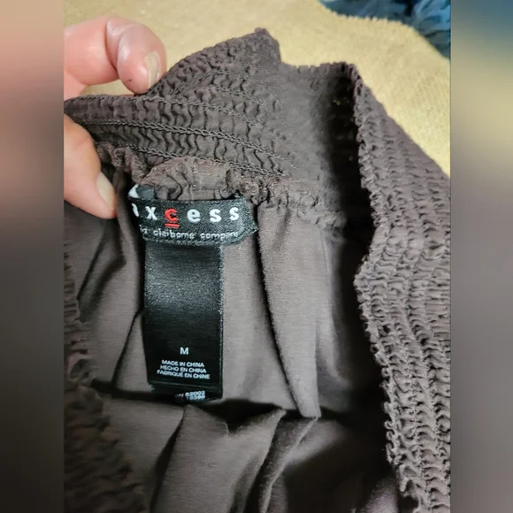 🛒🛍️💥Nwot axcess size medium cotton skirt beautiful stitching detail - Picture 2 of 6